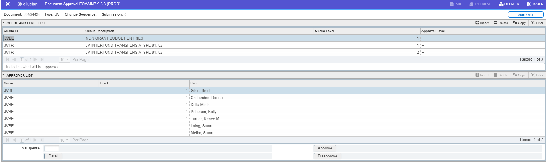 Screenshot of FOAUAPP